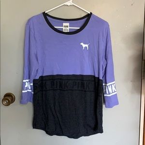 3/4 sleeve Victoria secret PINK shirt purple